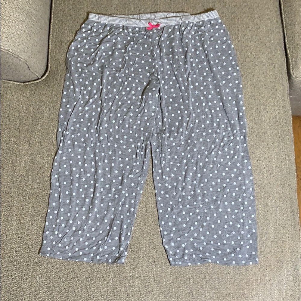Kensie Polka Dot Capri Pajama Pants